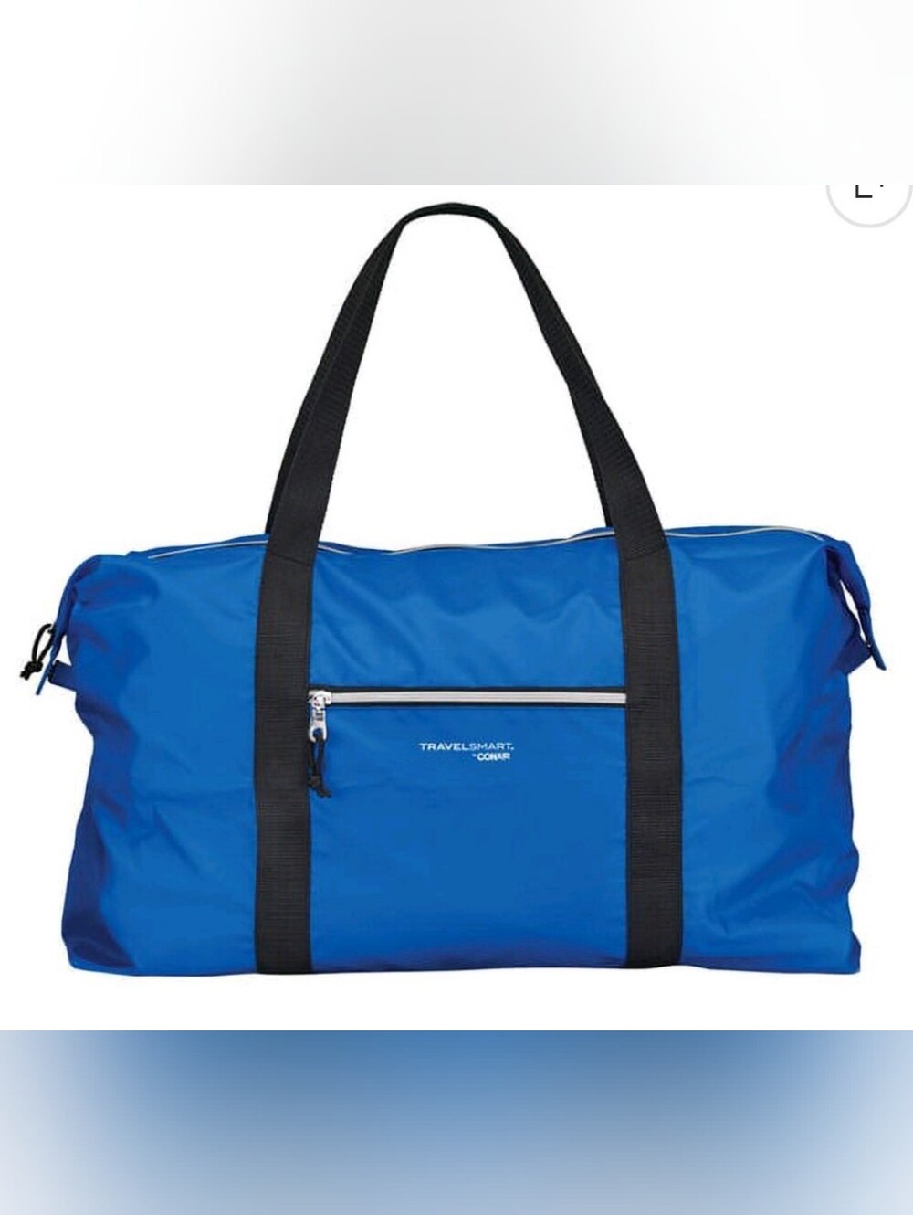 Conair Carrying Case Packable Polyester Duffel Bag Travel Essentials Blue NEW